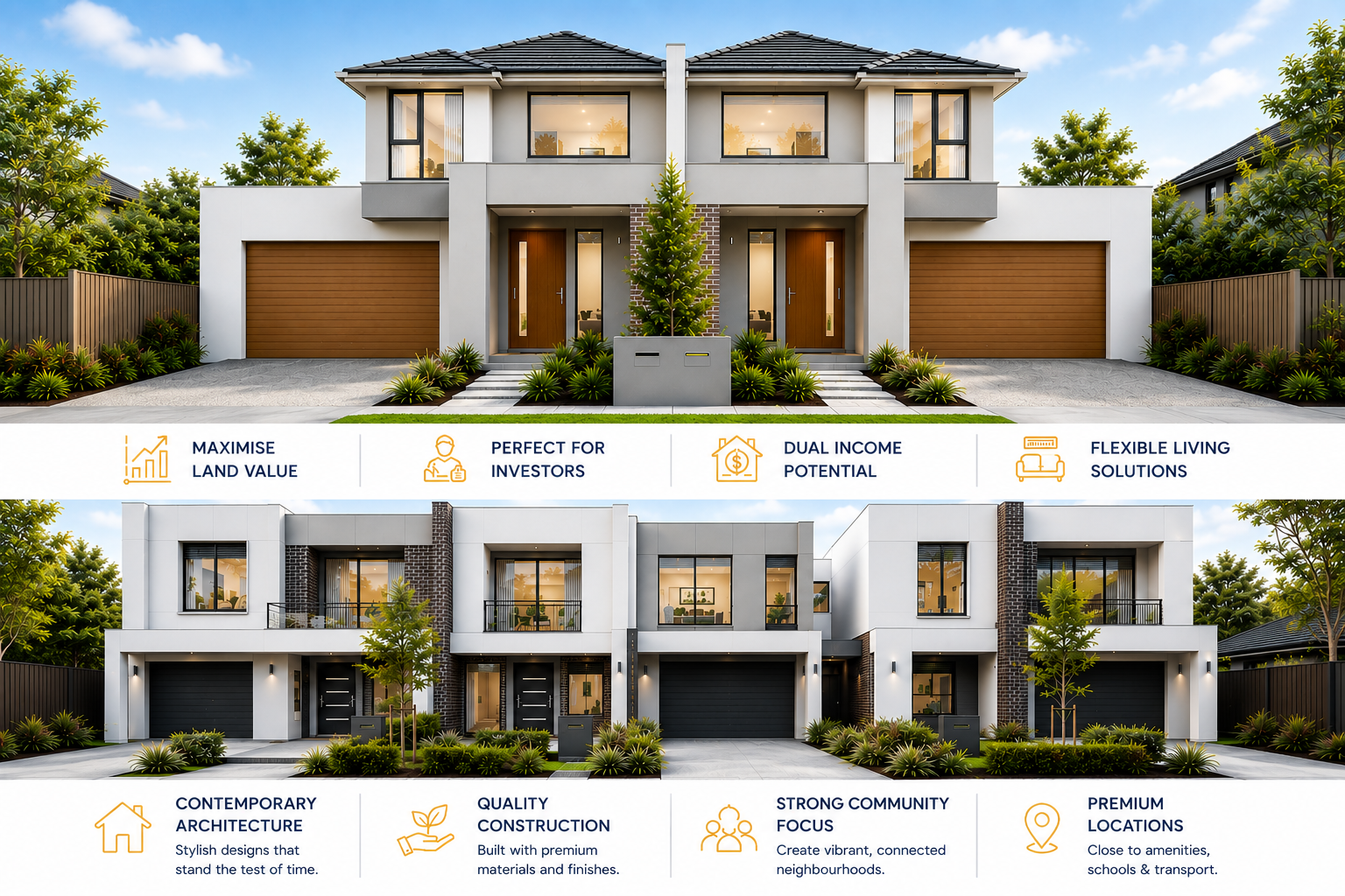 Dual Occupancy Townhouses Melbourne